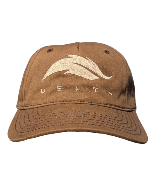 Waxed Canvas Brown Cap